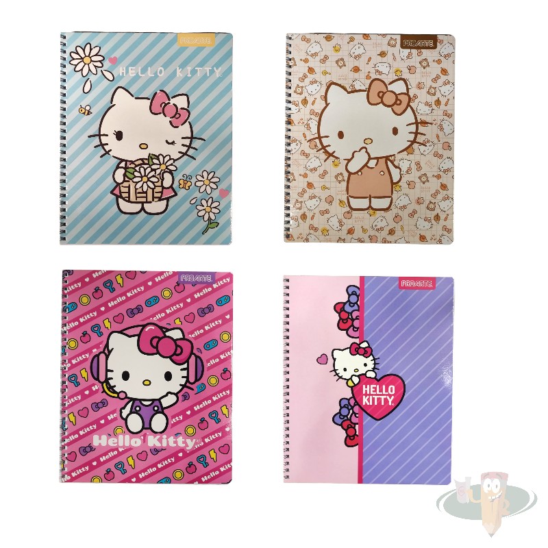 Cuaderno universitario matemática 7mm 100 hojas diseño hello kitty PROARTE - Imagen 2
