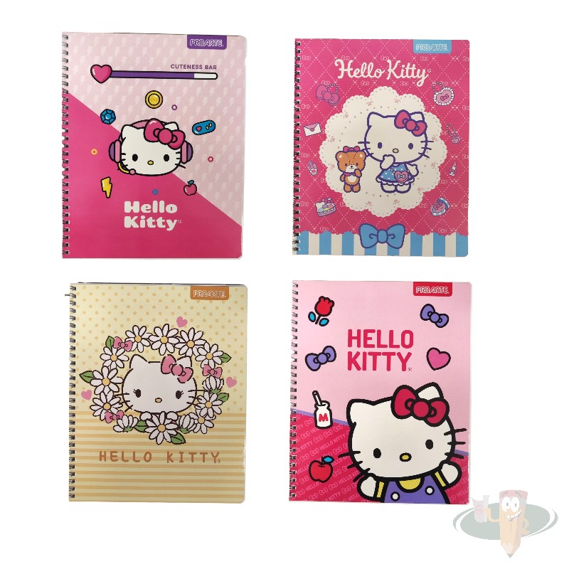 Cuaderno universitario matemática 7mm 100 hojas diseño hello kitty PROARTE