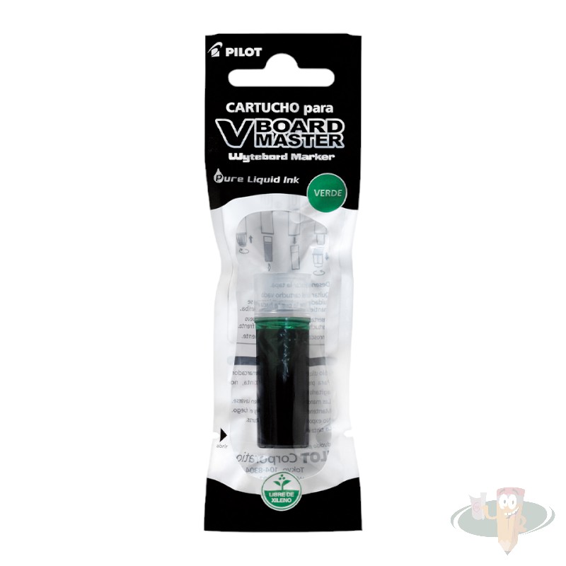 Cartucho recarga v board master verde PILOT
