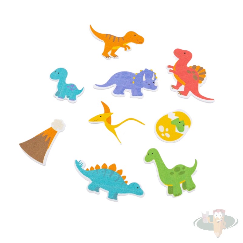 Stickers goma eva adhesiva dinosaurios 45un ADIX CREATIVE - Imagen 2