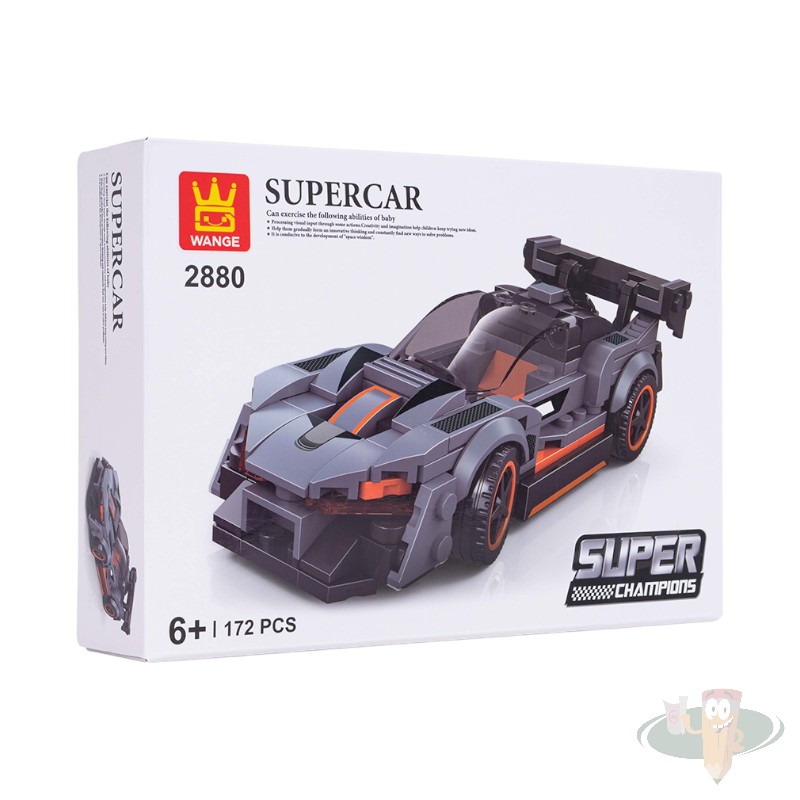 Auto super deportivo negro 172pcs WANGE