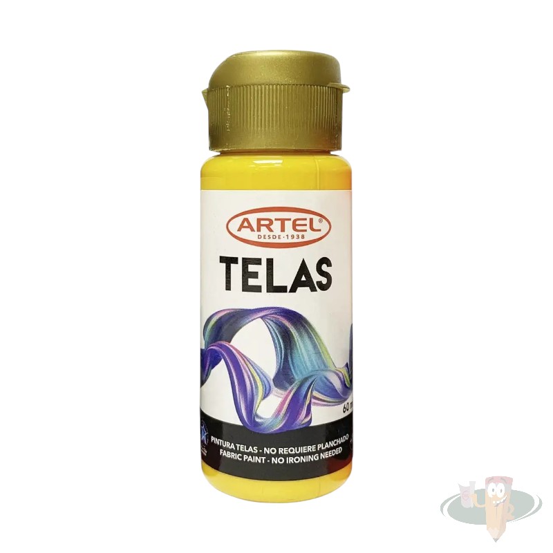 Pintura para telas 60ml amarillo medio ARTEL